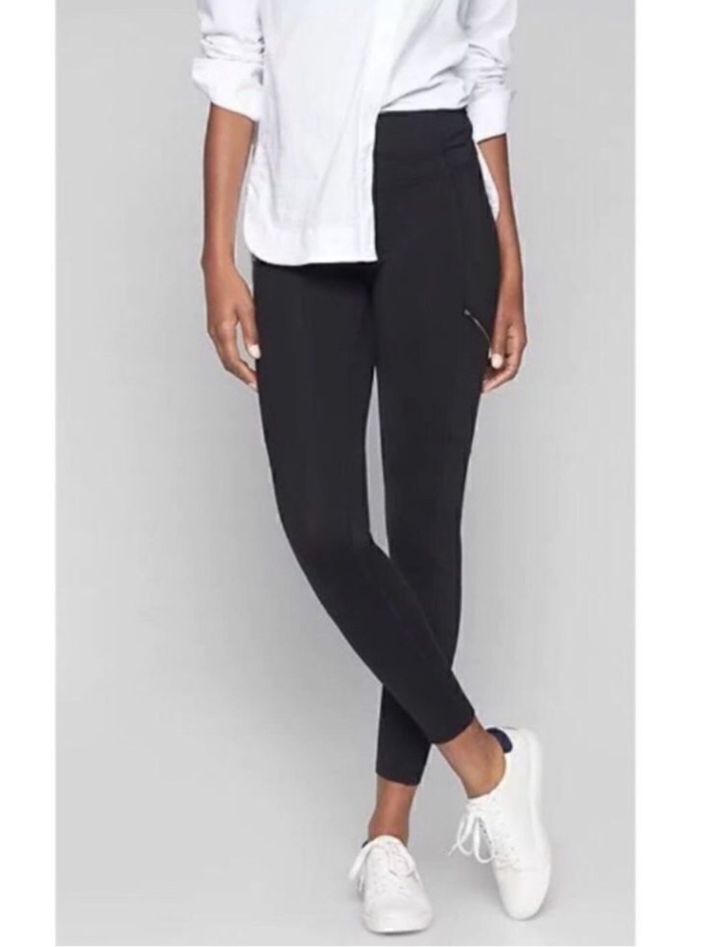 Athleta Drifter Tight with Zip Pockets Black Sz XS